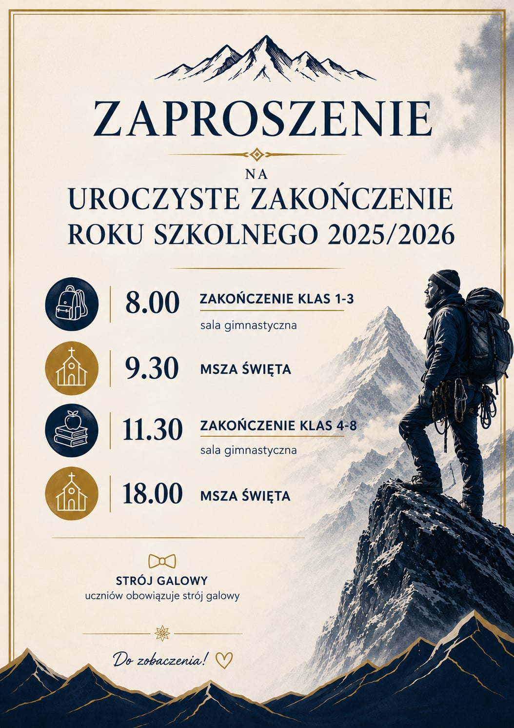 Uroczyste zakończenie roku szkolnego 2025/2026